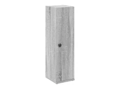 Móvel p/ casa banho c/ suporte rolos 20,5x22x72 cm sonoma cinza