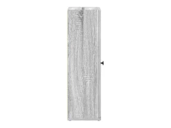 Móvel p/ casa banho c/ suporte rolos 20,5x22x72 cm sonoma cinza