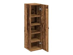 Móvel p/ casa banho c/ suporte rolos 20,5x22x72cm madeira velha