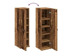 Móvel p/ casa banho c/ suporte rolos 20,5x22x72cm madeira velha