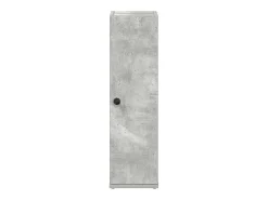 Móvel p/ casa banho c/ suporte rolos 20,5x22x72cm cinza cimento