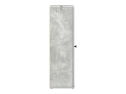 Móvel p/ casa banho c/ suporte rolos 20,5x22x72cm cinza cimento