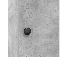 Móvel p/ casa banho c/ suporte rolos 20,5x22x72cm cinza cimento