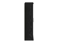 Móvel p/ casa de banho c/ suporte de rolos 39x22x90 cm preto