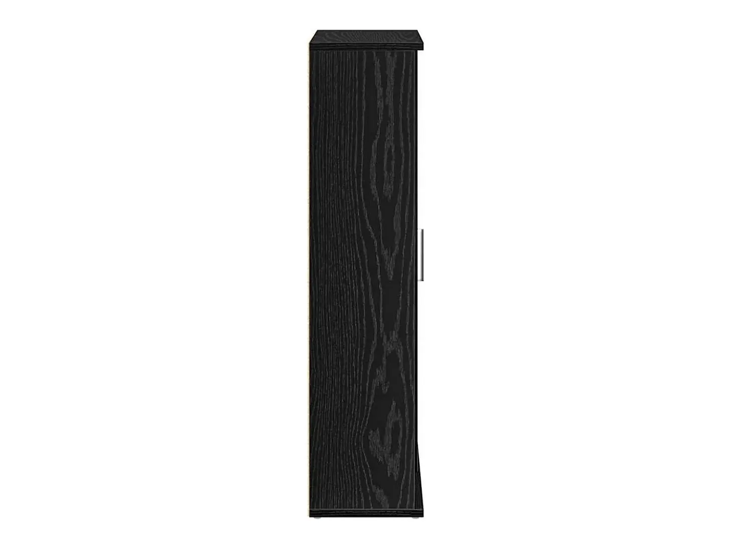 Móvel p/ casa de banho c/ suporte de rolos 39x22x90 cm preto
