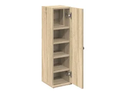 Móvel p/ casa de banho c/ suporte rolos 20,5x22x72cm cor sonoma