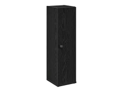 Móvel p/ casa de banho c/ suporte de rolos 20,5x22x72 cm preto