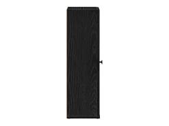 Móvel p/ casa de banho c/ suporte de rolos 20,5x22x72 cm preto