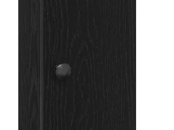 Móvel p/ casa de banho c/ suporte de rolos 20,5x22x72 cm preto