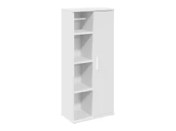 Móvel p/ casa de banho c/ suporte de rolos 39x22x90 cm branco