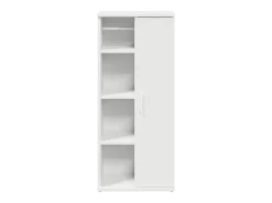 Móvel p/ casa de banho c/ suporte de rolos 39x22x90 cm branco