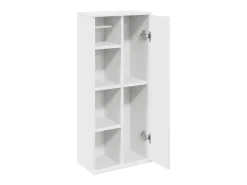 Móvel p/ casa de banho c/ suporte de rolos 39x22x90 cm branco