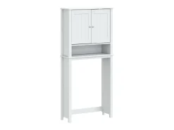 Móvel p/ máquina lavar BERG 76x27x164,5cm madeira maciça branco