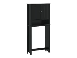 Móvel p/ máquina lavar BERG 76x27x164,5 cm madeira maciça preto
