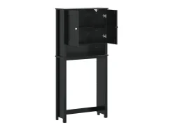Móvel p/ máquina lavar BERG 76x27x164,5 cm madeira maciça preto
