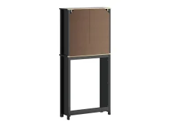 Móvel p/ máquina lavar BERG 76x27x164,5 cm madeira maciça preto