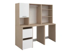 Móvel para 2 máquinas de lavar natural claro e branco C176 x L184 x A66 cm - ERKANO