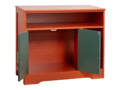 Móvel para Caixa de Areia SucceBuy Gato Armário Esconder Casa de Banho de Gato Interior Moderna, Nicho Esconder-areia em Madeira, Compatível, 79,2x43x71 cm, Verde