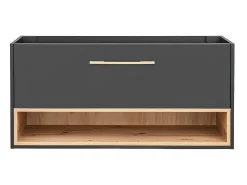 Móvel para colocar sob lavatório antracite para casa de banho - 120 cm - YANGRA - Sem tampo