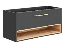 Móvel para colocar sob lavatório antracite para casa de banho - 120 cm - YANGRA - Sem tampo