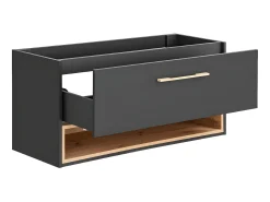 Móvel para colocar sob lavatório antracite para casa de banho - 120 cm - YANGRA - Sem tampo
