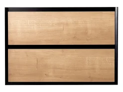 Móvel para colocar sob o lavatório cor natural claro e preto C80 LANNICK