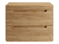 Móvel para colocar sob o lavatório suspenso com tampo 80 cm natural claro - ARUBA