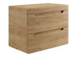 Móvel para colocar sob o lavatório suspenso com tampo 80 cm natural claro - ARUBA