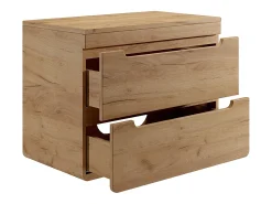 Móvel para colocar sob o lavatório suspenso com tampo 80 cm natural claro - ARUBA