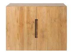 Móvel para colocar sob o lavatório suspenso em teca clara - 80 cm - SAWAN