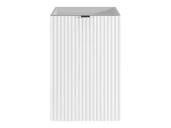 Móvel para lavatório estriado porta reversível branco A60 x C40 x L22 cm - VAHIRA