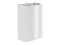 Móvel para lavatório estriado porta reversível branco A60 x C40 x L22 cm - VAHIRA