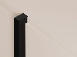 Móvel para TV com 4 portas em MDF - Bege e Preto - LUVONIA