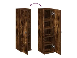 Móvel p/casa banho c/suporte rolos 20,5x22x72cm carvalho fumado