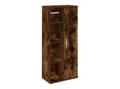 Móvel p/casa banho c/suporte rolos 39x22x90 cm carvalho fumado