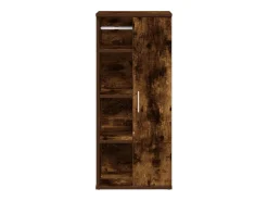 Móvel p/casa banho c/suporte rolos 39x22x90 cm carvalho fumado