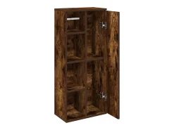 Móvel p/casa banho c/suporte rolos 39x22x90 cm carvalho fumado