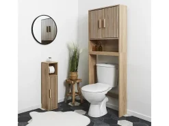 Móvel Porta-rolos de Papel Higiénico Klaus Castanho 78cm