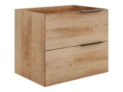 Móvel simples lavatório com coluna - Cor natural clara - 60 cm - NISAYA