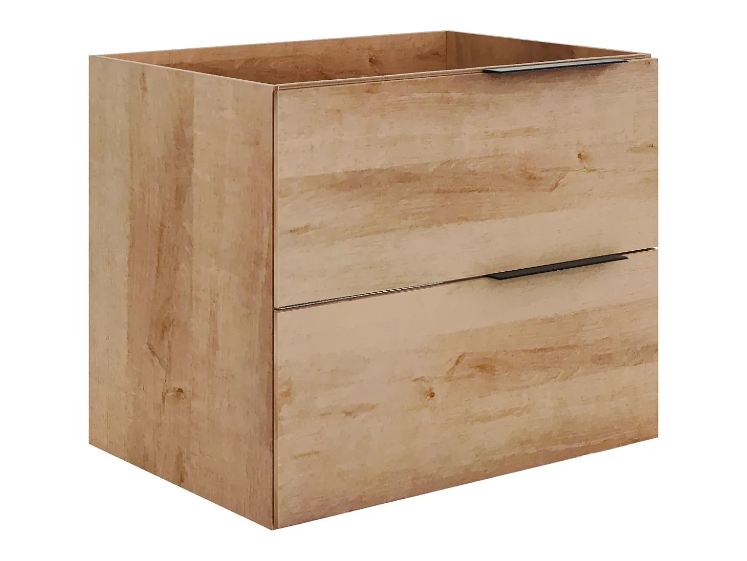 Móvel simples lavatório com coluna - Cor natural clara - 60 cm - NISAYA
