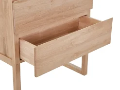 Móvel sob lavatório em carvalho maciço - Natural claro - L80 cm - TARELO
