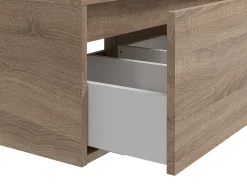 Móvel suspenso casa de banho colocar sob lavatório natural claro C150 x A32 cm ISAURE