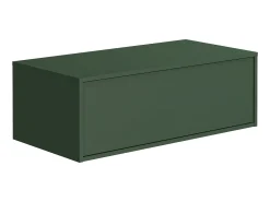 Móvel suspenso casa de banho lavatório individual verde mate 94 x 32 cm - TEANA