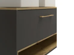 Móvel suspenso com lavatório duplo com armário de casa de banho - Casa de banho - 120 cm - YANGRA