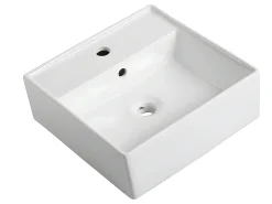 Móvel suspenso com lavatório de pousar para casa de banho cinza antracite 60 cm - YANGRA