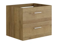 Móvel suspenso de casa de banho com lavatório simples, natural claro, 60 cm, KAYLA