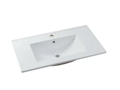 Móvel suspenso lavatório individual taupe 80 cm STEFANIE