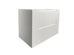 Móvel suspenso lavatório individual branco 80 cm STEFANIE