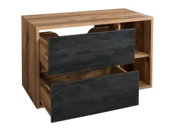 Móvel suspenso para colocar sob o lavatório - Casa de banho espírito loft - 100 cm - TIKITIKI
