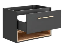 Móvel suspenso para colocar sob o lavatório antracite para casa de banho 80 cm - YANGRA